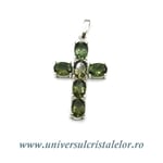 Pandantiv moldavit cruciulita