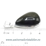 Pandantiv obsidian auriu