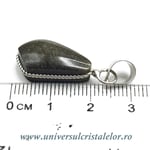 Pandantiv obsidian auriu