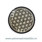 Obsidian auriu suport floarea vietii