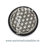 Obsidian auriu suport floarea vietii