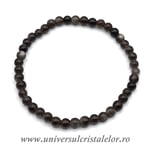 Bratara obsidian curcubeu 4mm