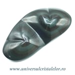 Obsidian curcubeu inima dubla