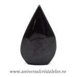 Obsidian curcubeu sculptura flacara m2