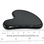Piatra Gua Sha obsidian negru