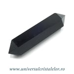 Bagheta dublu varf obsidian negru