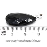 Pandantiv obsidian negru lacrima fatetat m2