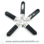 Pandantiv obsidian negru varf