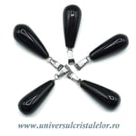 Pandantiv obsidian negru picatura