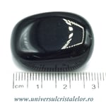 Obsidian negru piatra rulata