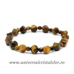 Bratara ochi de tigru fatetat - 7/4 mm