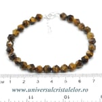 Bratara ochi de tigru fatetat - 6mm