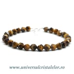 Bratara ochi de tigru fatetat - 6mm