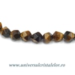Colier ochi de tigru fatetat - 6mm