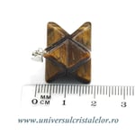 Pandantiv ochi de tigru merkaba