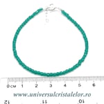 Bratara onix verde cub fatetat - 2,5mm