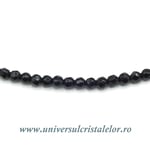 Colier onix negru rotund fatetat - 2,3 mm
