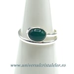 Inel onix verde oval reglabil