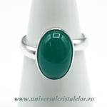 Inel onix verde oval reglabil