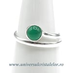 Inel onix verde rotund reglabil