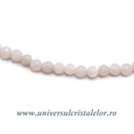 Colier opal roz rotund fatetat - 3,5 mm