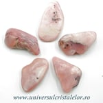 Opal roz piatra rulata