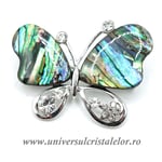 Brosa pandantiv abalone - fluture
