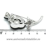 Brosa pandantiv abalone - floare