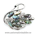 Brosa pandantiv abalone - lebada