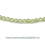 Colier peridot rotund slefuit - 3,5 mm