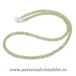 Colier peridot rotund slefuit - 3,5 mm