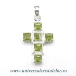 Pandantiv peridot cruciulita