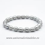 Bratara perle culoare gri m2