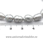 Bratara perle culoare gri m2