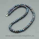 Colier perle naturale negre m1