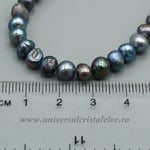 Colier perle naturale negre m1