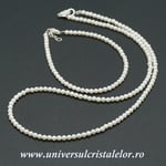 Set perle bratara , colier si cutie - 3mm