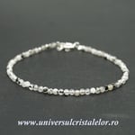 Bratara piatra lunii cu turmalina neagra