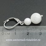 Cercei piatra lunii rotund-8mm m03