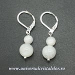 Cercei piatra lunii rotund-8mm m03