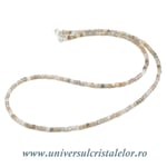 Colier piatra lunii rotund fatetat - 2.7 mm