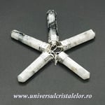 Pandantiv piatra lunii alba varf