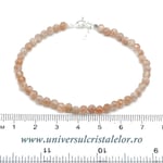 Bratara piatra soarelui rotund fatetat - 4,2 mm