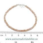 Bratara piatra soarelui cub fatetat - 2,5 mm