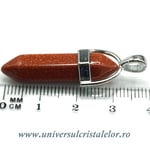 Pandantiv piatra soarelui dublu varf