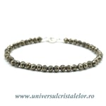 Bratara pirita rotund fatetat - 3,2 mm