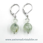 Cercei prehnit rotund-10mm m03