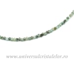 Colier prehnit rotund fatetat - 1.6 mm