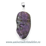 Pandantiv purpurit unicat m02