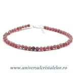 Bratara rodonit rotund fatetat - 3,3 mm